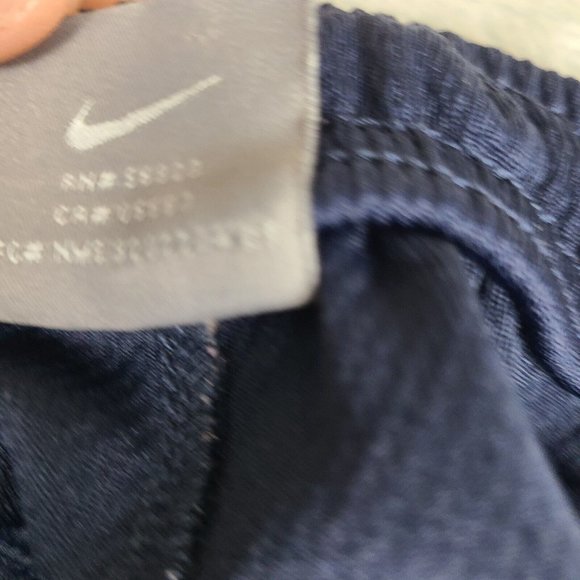 Vintage Nike‎ Shorts Men Size Xl Blue Drawstrings  Basketball Swoosh Oversize - Picture 5 of 10